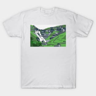 Faroe Islands Waterfall T-Shirt